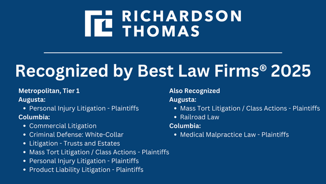 Richardson Thomas recognized in Tier 1 in “Best Law Firms”